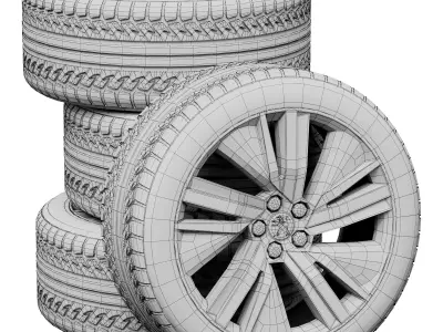 Peugeot wheels 3D model by zifir3d