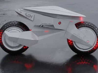 Motorcycle Robot 3D model get