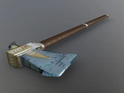 Axe - Mithril Low-poly 3D model