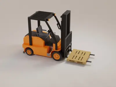 forklift  3D model by MatViz