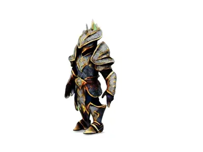 Guardian of the Enchanted Realms Mystical Knight Armor 3D model