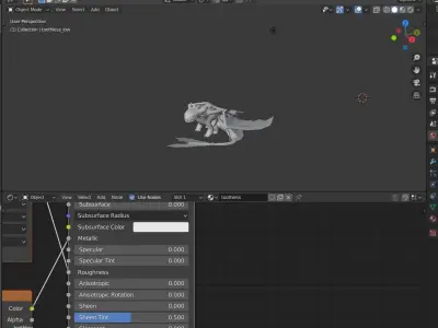 Toothless how to train your dragon Low-poly 3D model