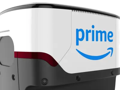 Delivery Robot White 3D model