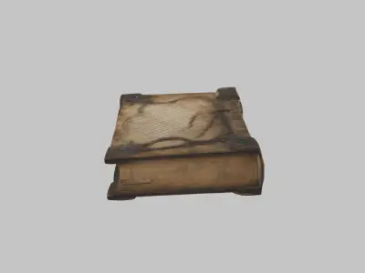Old Antique Book The Codex Low-poly 3D model
