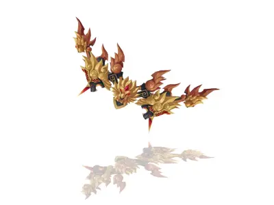 Lion King Bow Low-poly 3D model