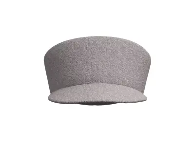 Grey Wool Hat 3D model