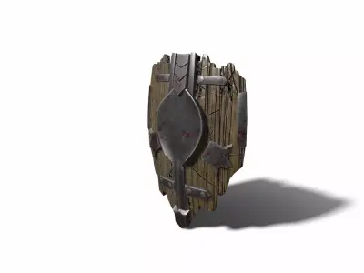 Shield 01 Low-poly 3D model