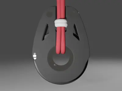 pulley boat blocks 18mm Free 3D model