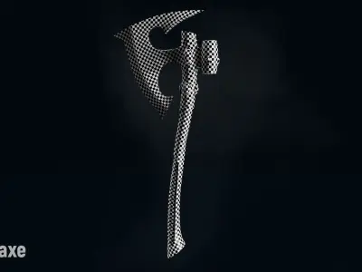 AC Ghostaxe Low-poly 3D model