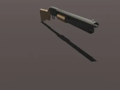 FPS Shotgun Low-poly 3D model Low-poly 3D model