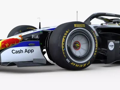 F1 Visa Cash App VICARB03 2026 Low-poly 3D model