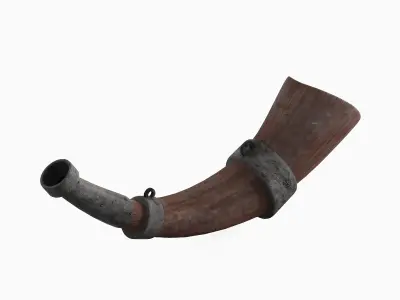 Viking Horn 02 3D model