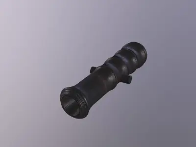 Old Blackpowder Cannon 3D model