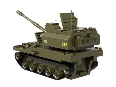 Lego Tank 522 3D model