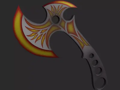 Tomahawk axe Low-poly 3D model get