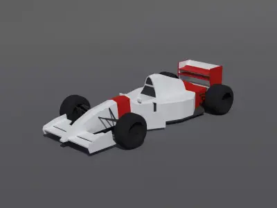 Low Poly Mclaren Mp4 8 Free 3D model
