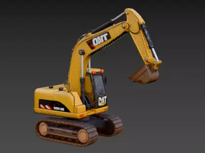 94- Chinese excavator 3D model