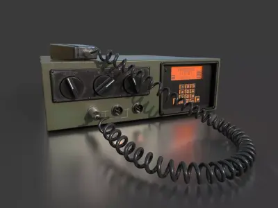 Military Radio Receiver 3D model