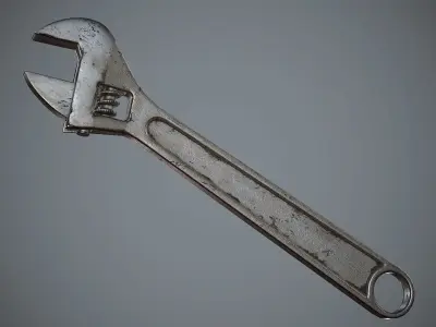Wrench Low-poly 3D model