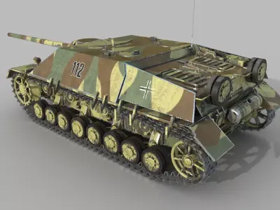Jagdpanzer IV L70 Low-poly 3D model purchase