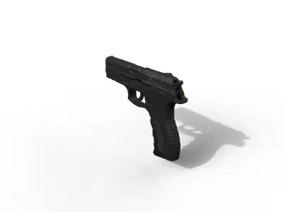 Pistol 3D Weapons Low-poly 3D model