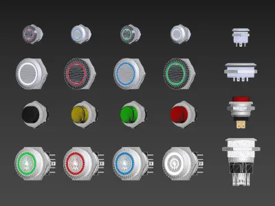 switch button 3D model purchase