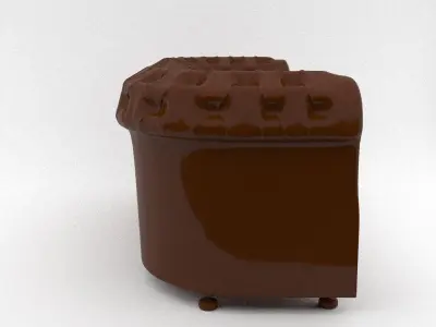 leather sofa 3D model