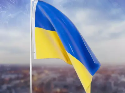 Ukrainian flag Free 3D model purchase
