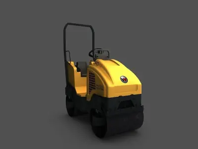 Wacker neuson rd12 Road Roller 3D model