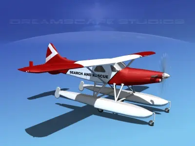 DeHavilland DHC-2 Turbo Beaver  V18 3D model