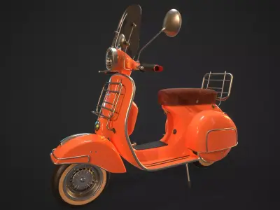 Vespa PX 150 Low-poly 3D model
