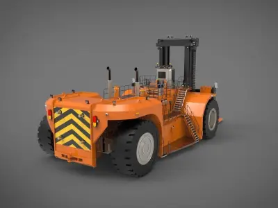 industrial heavy forklift 3D model by wayokama72