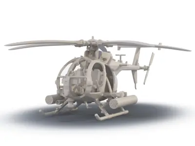 AH-6C Little Bird 3D print model
