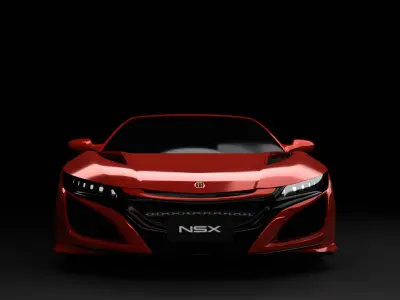 Acura nsx 2019 Red 3D model