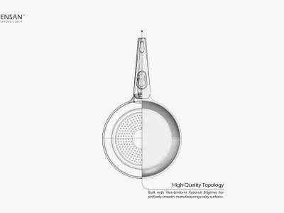 Granite Fry Pan 3D model