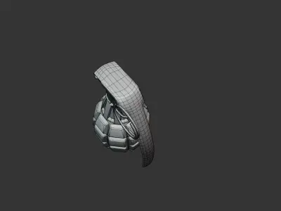 MK2 grenade Free low-poly 3D model buy