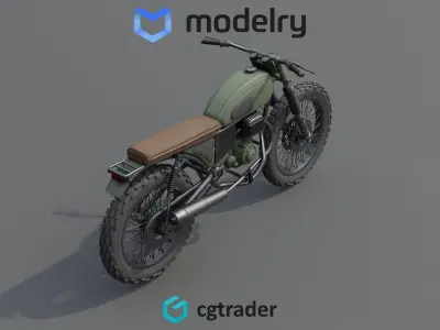 Motorcycle 3D model 9