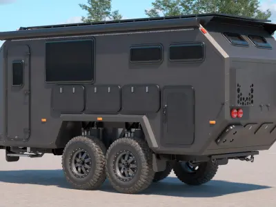 Expedition Mobile Home Black 3D model