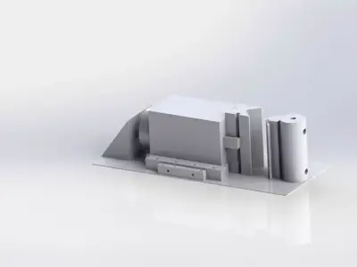 Linear Hydraulic Bending Machine 3D model