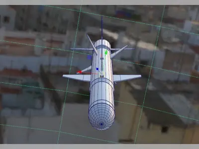 3D Basic Missile Low-poly 3D model
