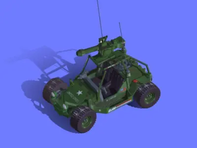 80s GI-JOE STRIKER VEHICLE - 3D SCAN 3D print model