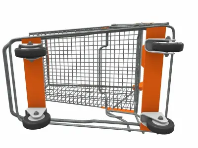 Shopping cart 2 3D model