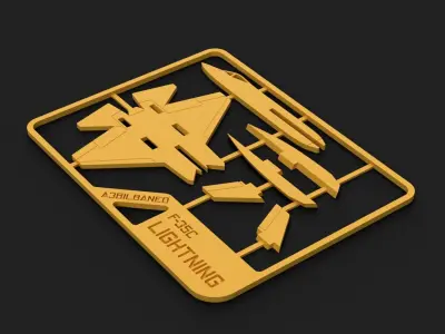 F-35C Lightning kit card Free 3D print model