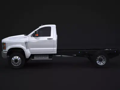 International CV Regular Cab 3D model