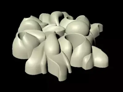 Central decor ornament for furniture 3D model 1141