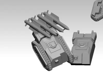Missile launcher for 3d printing 3D model