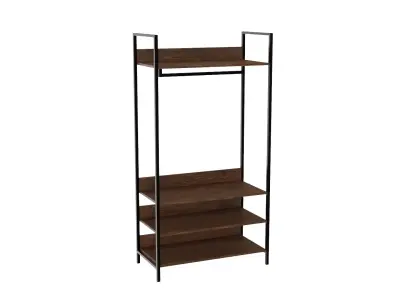 Rail Wardrobe Free 3D model