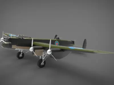 Avro Lancaster 3D model get