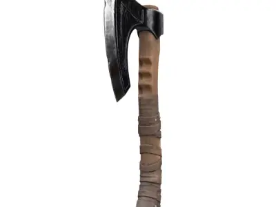 Viking War Axe - Game Ready 3D Model PBR FBX OBJ 3D model