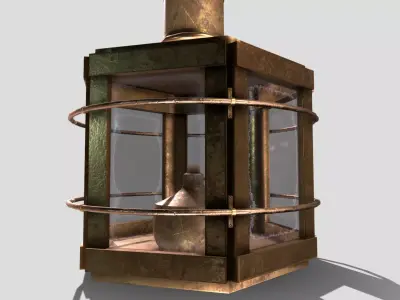 Ships Lamp Low-poly 3D model